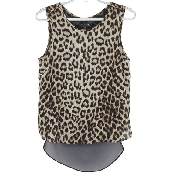 Rag & Bone Fleet Top Leopard Print Women's S NEW Silk Mesh Back High Low Party - Picture 1 of 8